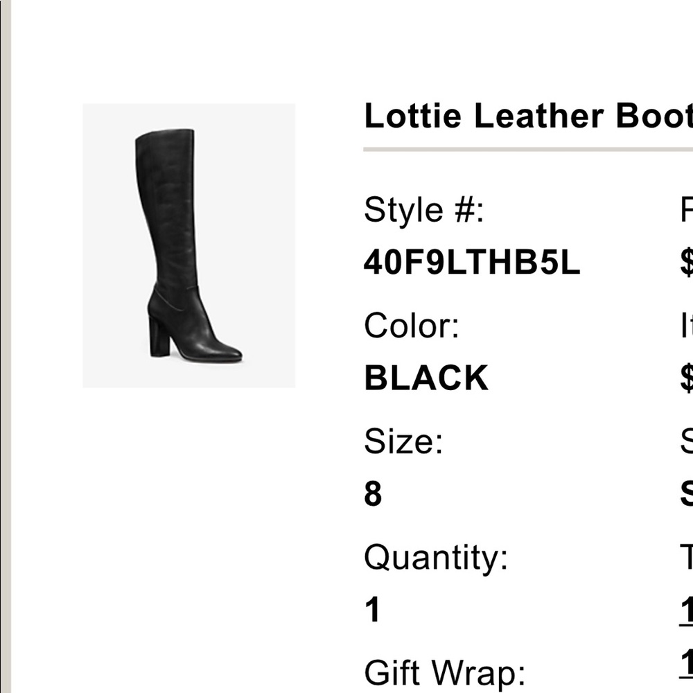 Michael Kors knee high boots